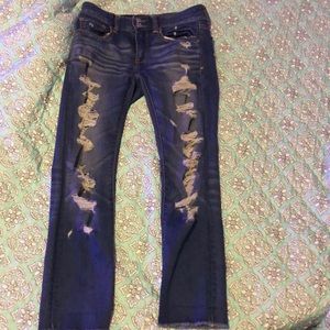 holy american eagle jeans